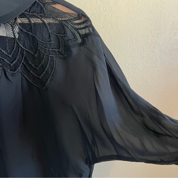 Vintage 70s / 80s Sheer Blouse - Picture 8 of 12